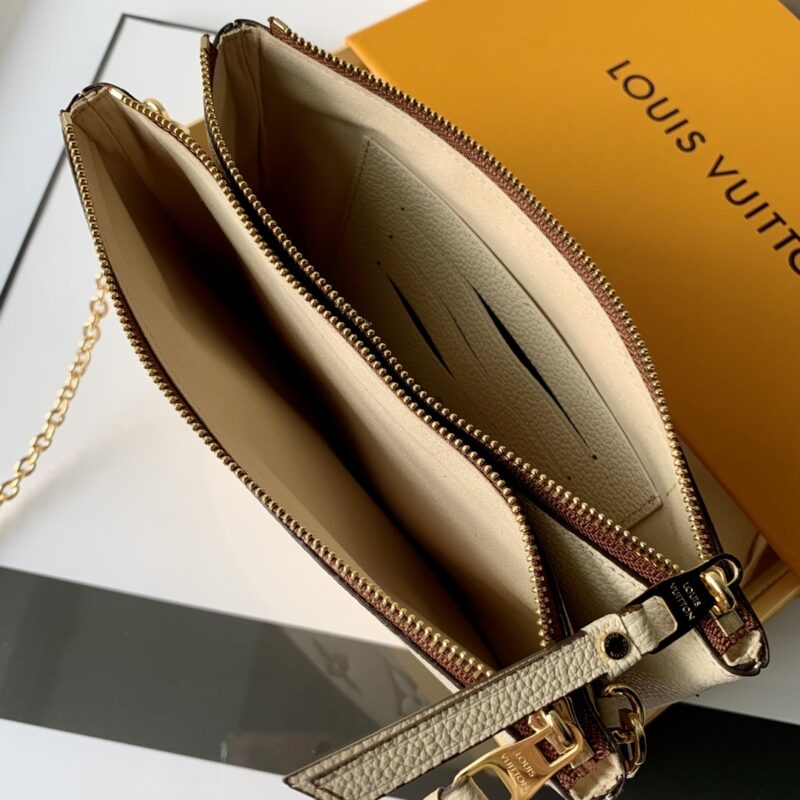 Louis Vuitton M80084 Pochette Double Zip Bag -20*12.5*3CM - Image 2