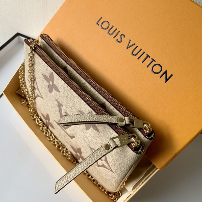 Louis Vuitton M80084 Pochette Double Zip Bag -20*12.5*3CM - Image 7