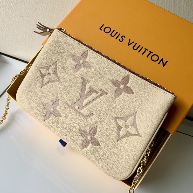 Louis Vuitton M80084 Pochette Double Zip Bag -20*12.5*3CM - Image 8