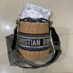 Diro Bamboo Woven Round Bag-18*19CM