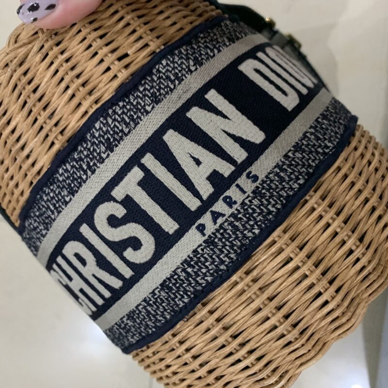 Diro Bamboo Woven Round Bag-18*19CM - Image 7