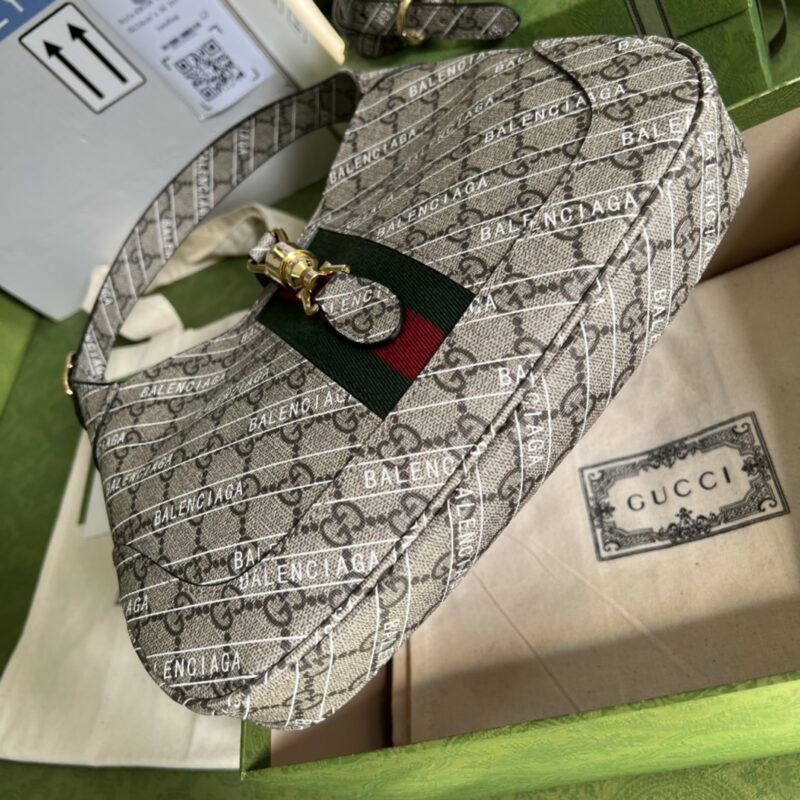 Gucci&Balenciaga Jackie 1961 Hobo Bag-28*19*4.5CM - Image 6
