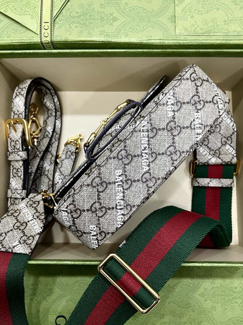 Gucci&Balenciaga 1955 Horsebit Bag-21/13/9CM - Image 2
