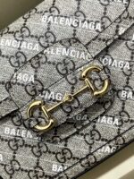 Gucci&Balenciaga 1955 Horsebit Bag-21/13/9CM - Image 5