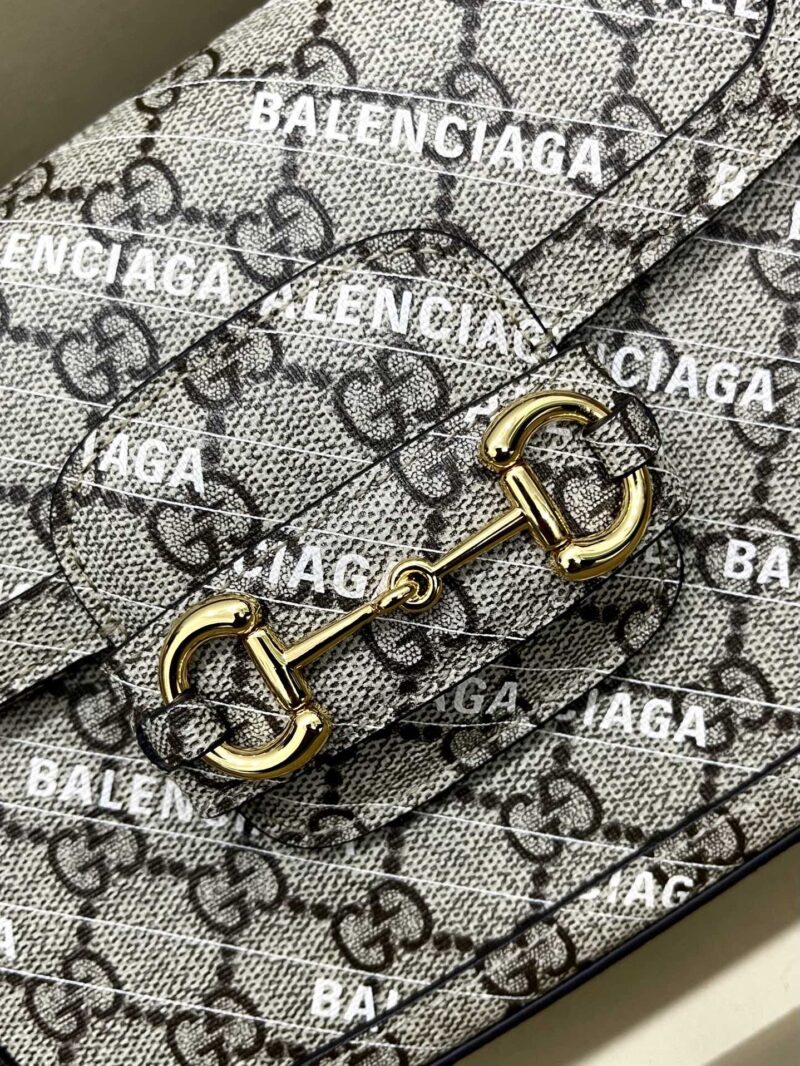 Gucci&Balenciaga 1955 Horsebit Bag-21/13/9CM - Image 5