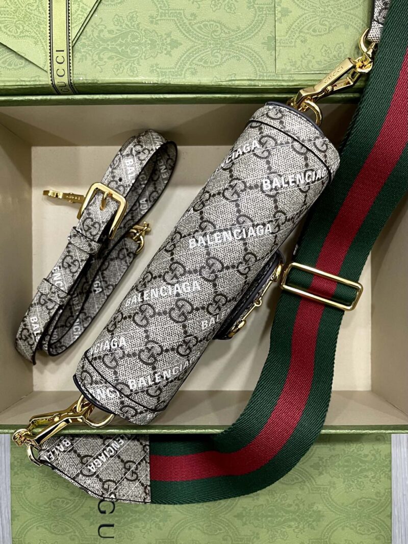 Gucci&Balenciaga 1955 Horsebit Bag-21/13/9CM - Image 6