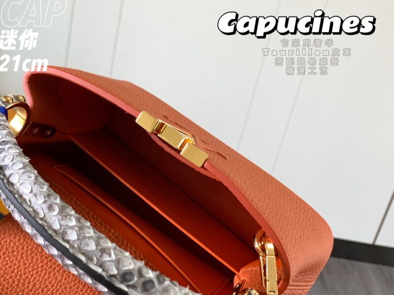 Louis Vuitton Mini Capucines Handlebag-21*14*8CM - Image 8