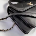 Ch@nel Trendy CC-Champagne Gold-24.5*17*7CM - Image 4