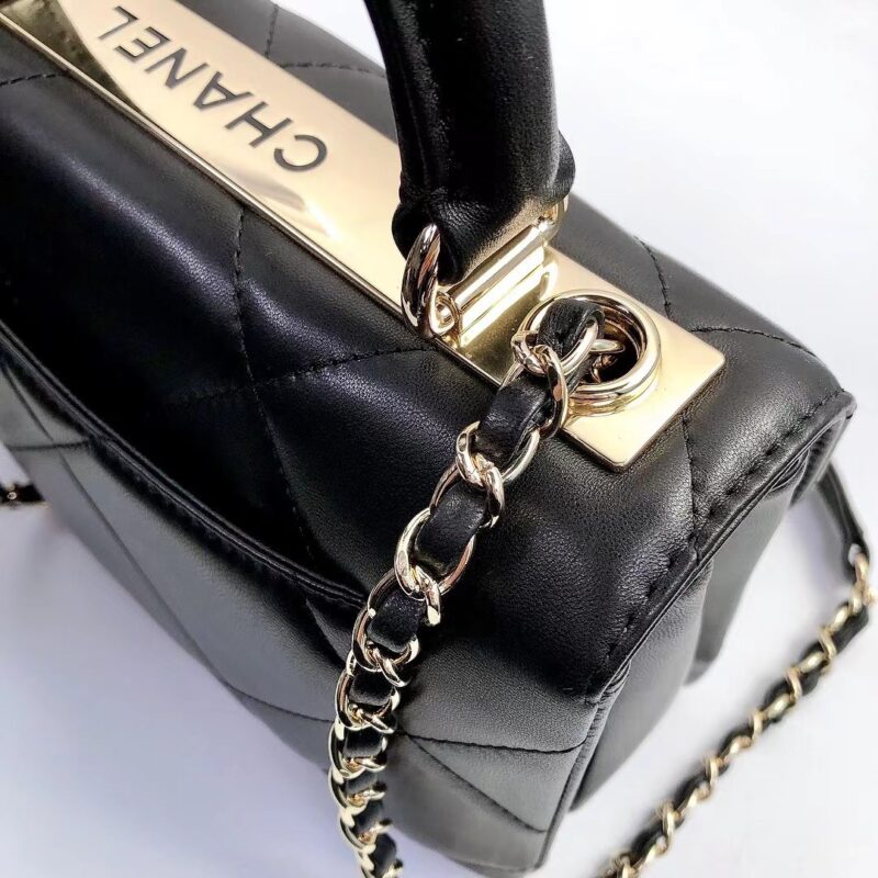 Ch@nel Trendy CC-Champagne Gold-24.5*17*7CM - Image 6