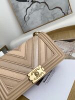 Ch@nel Boy Bag-Caviar-25*16*9CM - Image 7