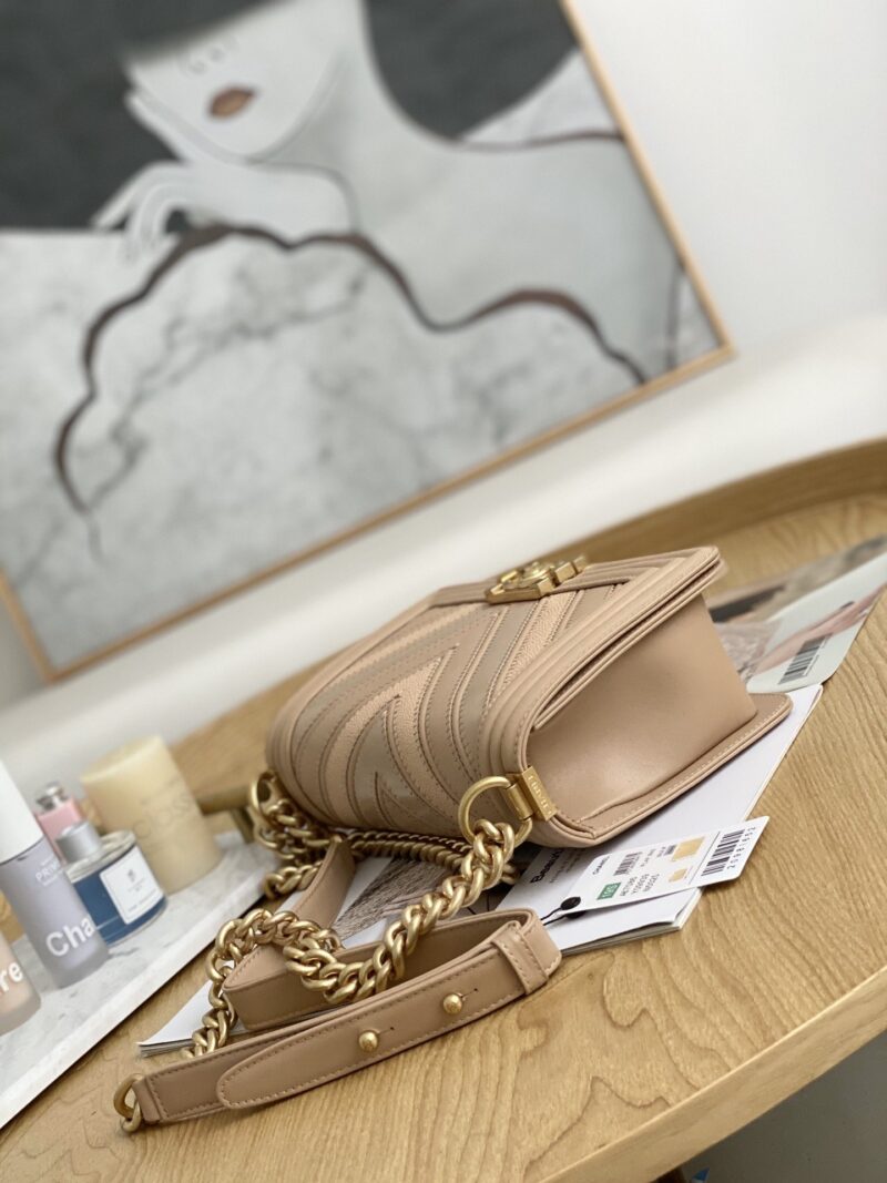 Ch@nel Boy Bag-Caviar-25*16*9CM - Image 8