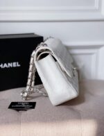Ch@nel Flap Bag-Caviar-Silver Hardware-30CM - Image 9