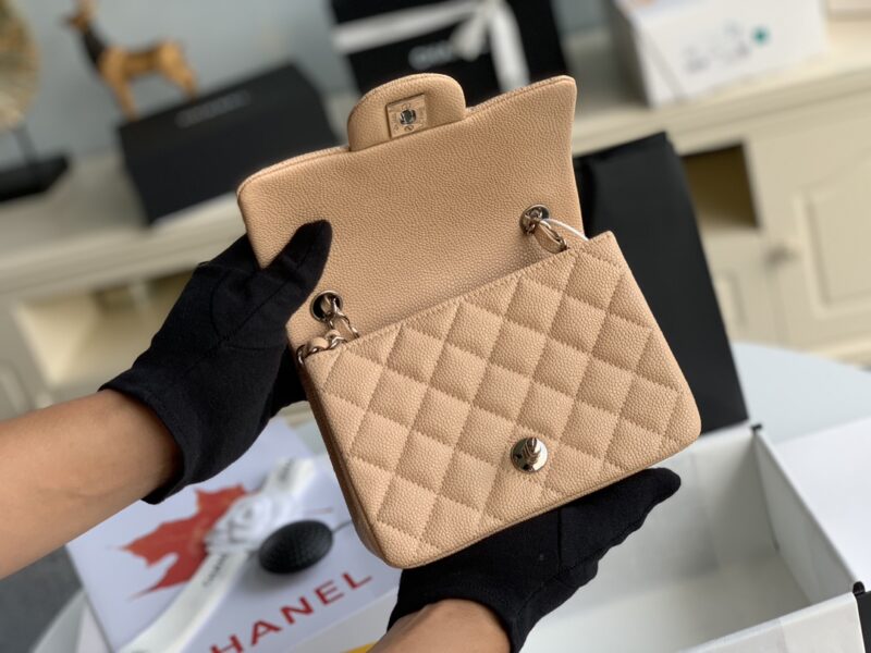 Ch@nel Flap Bag-Lambskin-Silver Hardware-17CM - Image 2