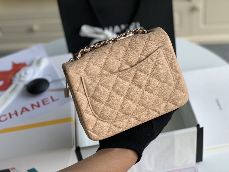 Ch@nel Flap Bag-Lambskin-Silver Hardware-17CM - Image 7