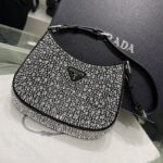 Prada Cleo Handbags-Patent Leather-23*18*4CM