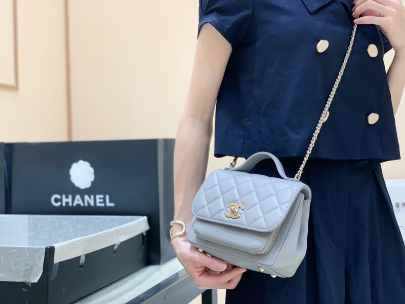 Ch@nel Flap Bag-25x21x7CM - Image 10