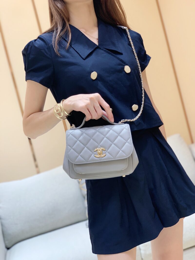 Ch@nel Flap Bag-25x21x7CM - Image 16