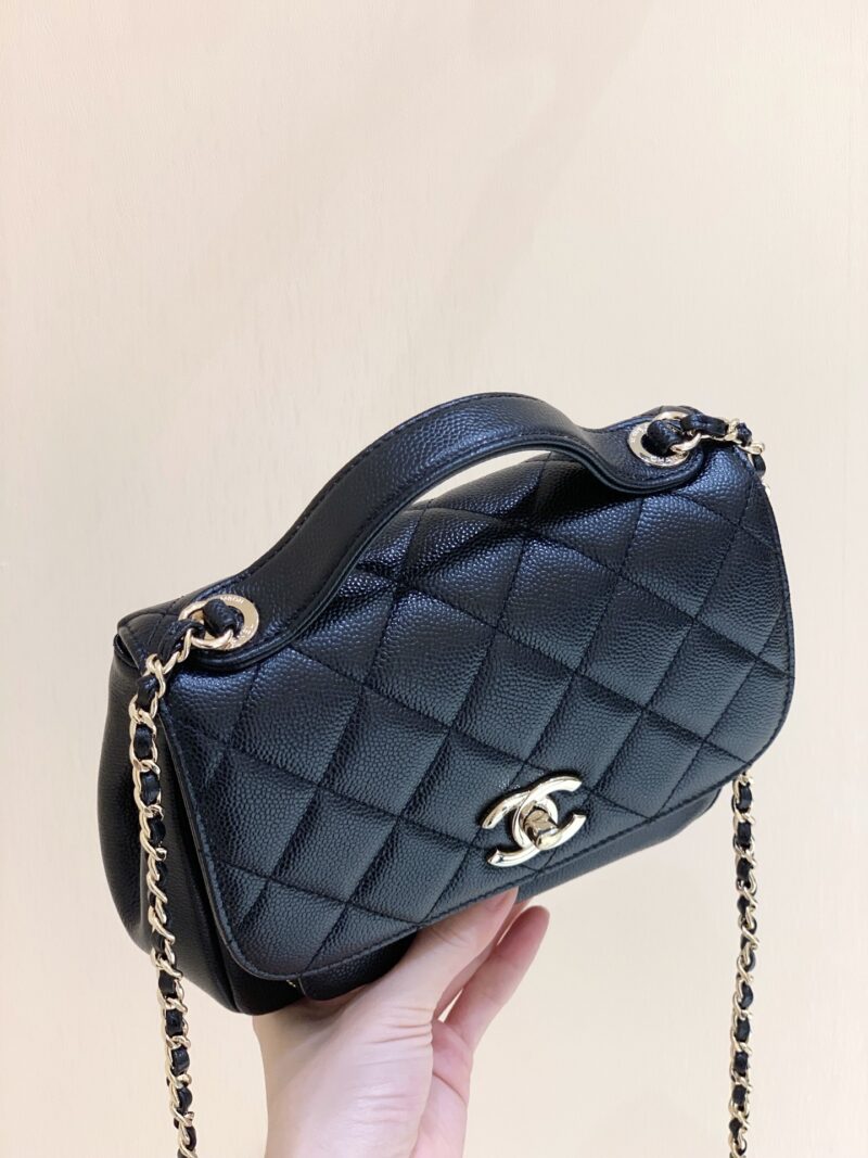 Ch@nel Flap Bag-25x21x7CM - Image 7