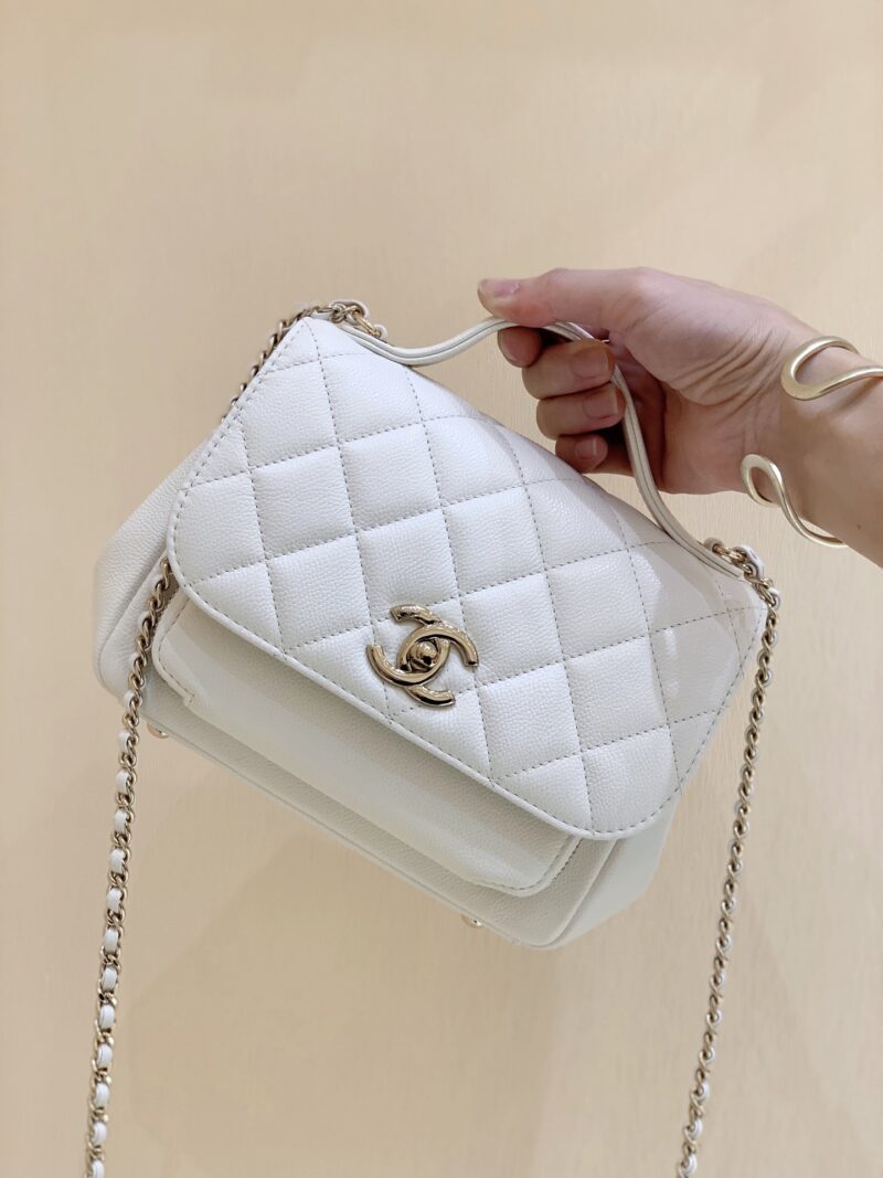 Ch@nel Flap Bag-25x21x7CM - Image 4