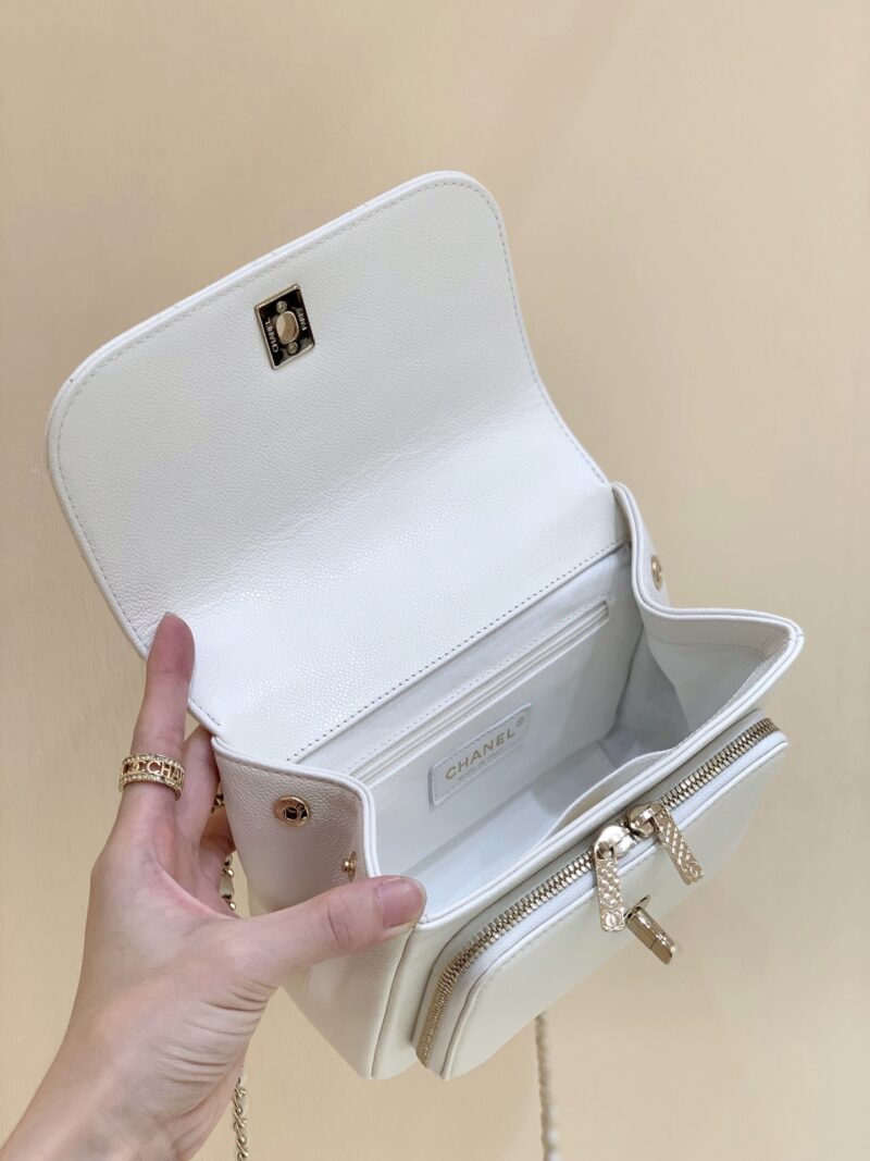 Ch@nel Flap Bag-25x21x7CM - Image 6