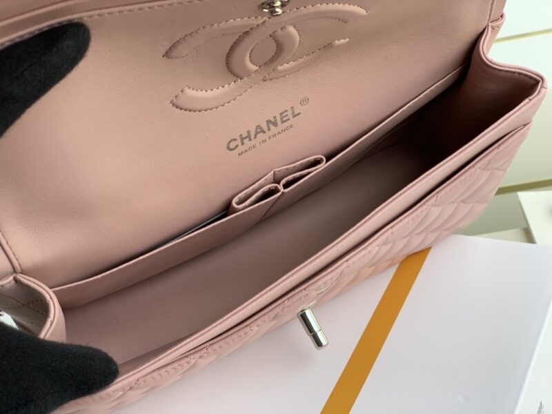 Ch@nel Flap Bag-Lambskin-25CM - Image 6