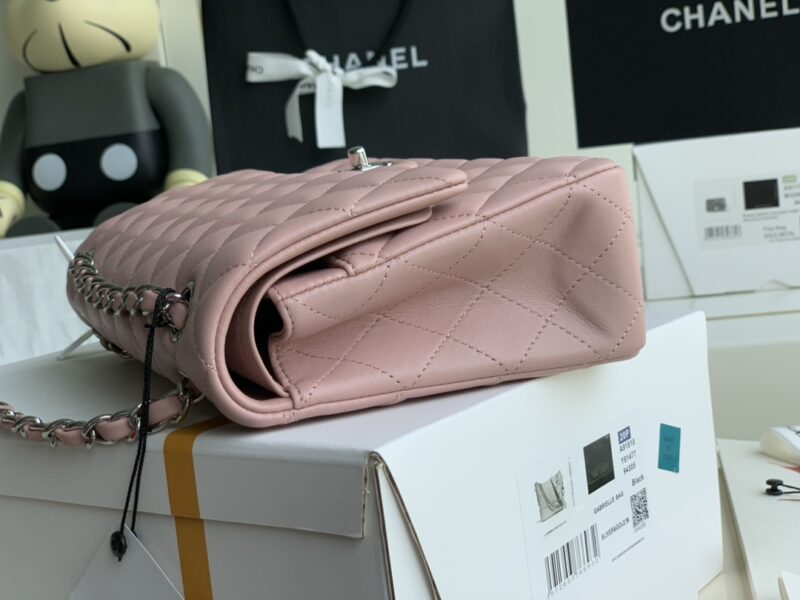 Ch@nel Flap Bag-Lambskin-25CM - Image 9