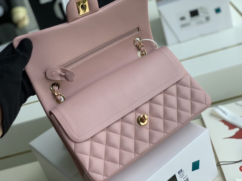 Ch@nel Flap Bag-Lambskin-25CM - Image 8