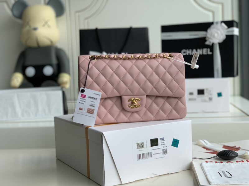 Ch@nel Flap Bag-Lambskin-25CM - Image 9