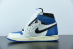 TRAVIS SCOTT X FRAGMENT X AIR JORDAN 1 HIGH OG SP MILITARY BLUE DH3227-105 (WITH UPDATED BOX) - Image 12