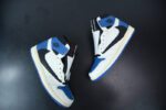 TRAVIS SCOTT X FRAGMENT X AIR JORDAN 1 HIGH OG SP MILITARY BLUE DH3227-105 (WITH UPDATED BOX) - Image 3