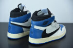 TRAVIS SCOTT X FRAGMENT X AIR JORDAN 1 HIGH OG SP MILITARY BLUE DH3227-105 (WITH UPDATED BOX) - Image 6