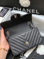 Ch@nel Flap Bag-Caviar-Silver Hardware-20CM - Image 8