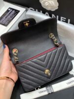 Ch@nel Flap Bag-Caviar-Gold Hardware-20CM - Image 2