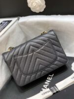 Ch@nel Flap Bag-Caviar-Gold Hardware-20CM - Image 6