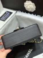 Ch@nel Flap Bag-Caviar-Gold Hardware-20CM - Image 9