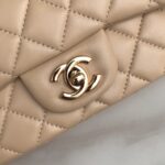 Ch@nel Flap Bag-Lambskin-Gold Hardware-20CM - Image 4