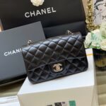 Ch@nel Flap Bag-Lambskin-Silver Hardware-20CM