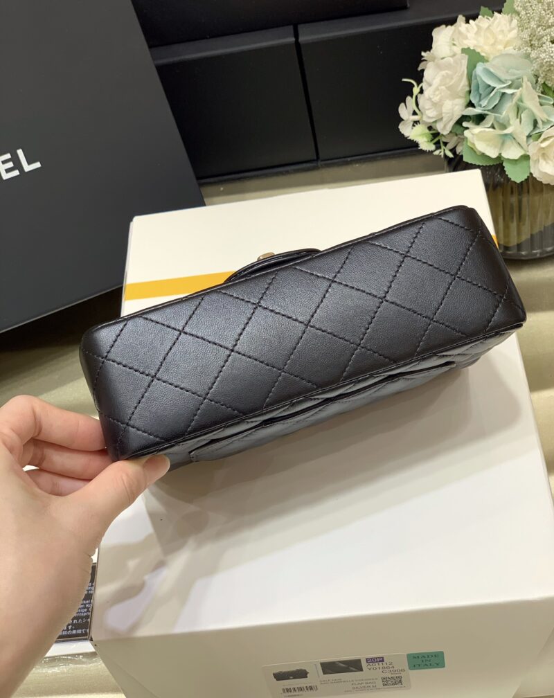 Ch@nel Flap Bag-Lambskin-Silver Hardware-20CM - Image 6