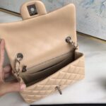 Ch@nel Flap Bag-Lambskin-Silver Hardware-20CM - Image 4