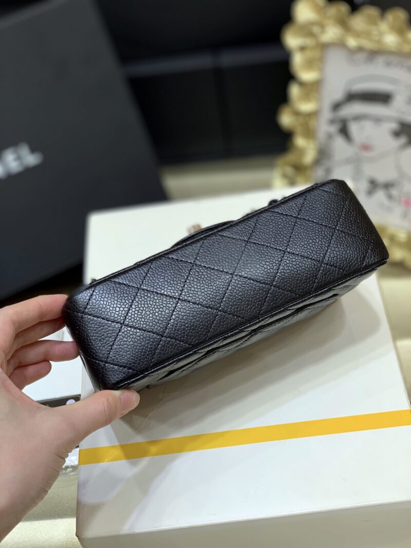 Ch@nel Flap Bag-Caviar-Silver Hardware-20CM - Image 3