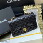 Ch@nel Flap Bag-Caviar-Gold Hardware-20CM