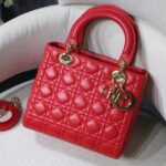 Lady Diro Handle Bag With Gold Hardware-24CM