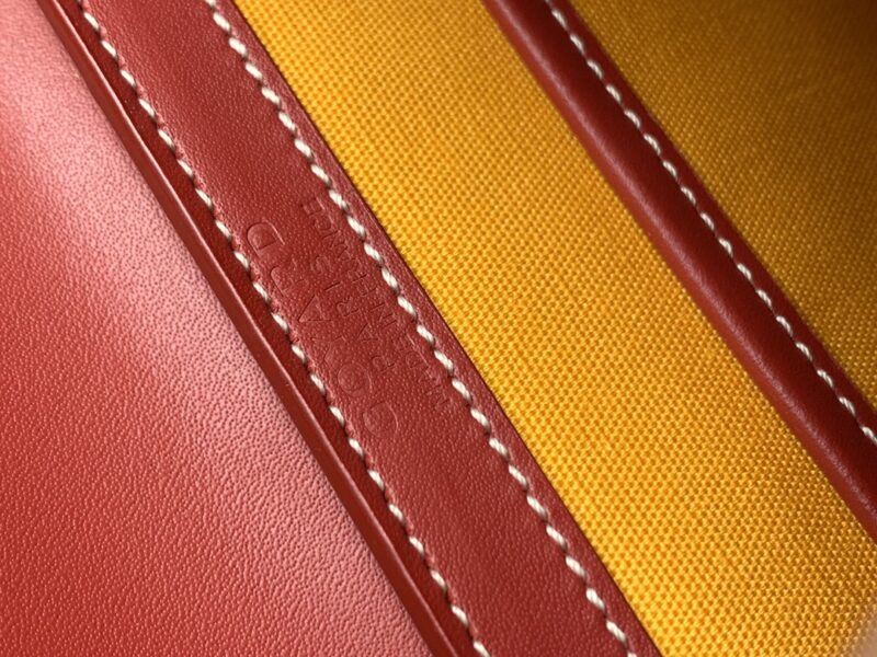 Goyard Coated Canvas and Leather Saigon Top Handle Bag-21CM - Image 5