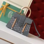 Goyard Coated Canvas and Leather Saigon Top Handle Bag-21CM
