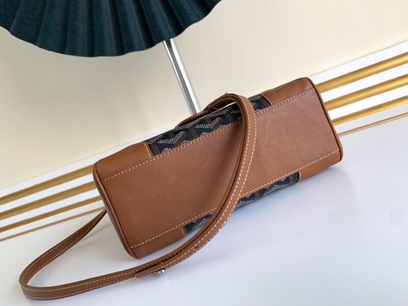 Goyard Coated Canvas and Leather Saigon Top Handle Bag-21CM - Image 6