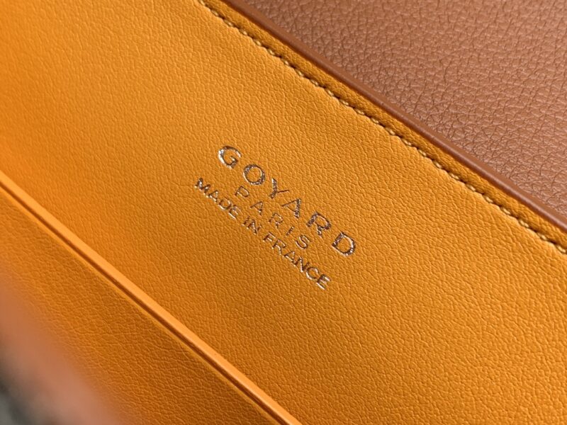 Goyard Coated Canvas and Leather Saigon Top Handle Bag-21CM - Image 9