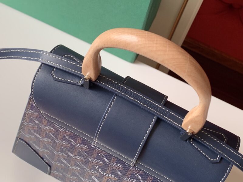 Goyard Coated Canvas and Leather Saigon Top Handle Bag-21CM - Image 5