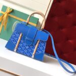 Goyard Coated Canvas and Leather Saigon Top Handle Bag-21CM