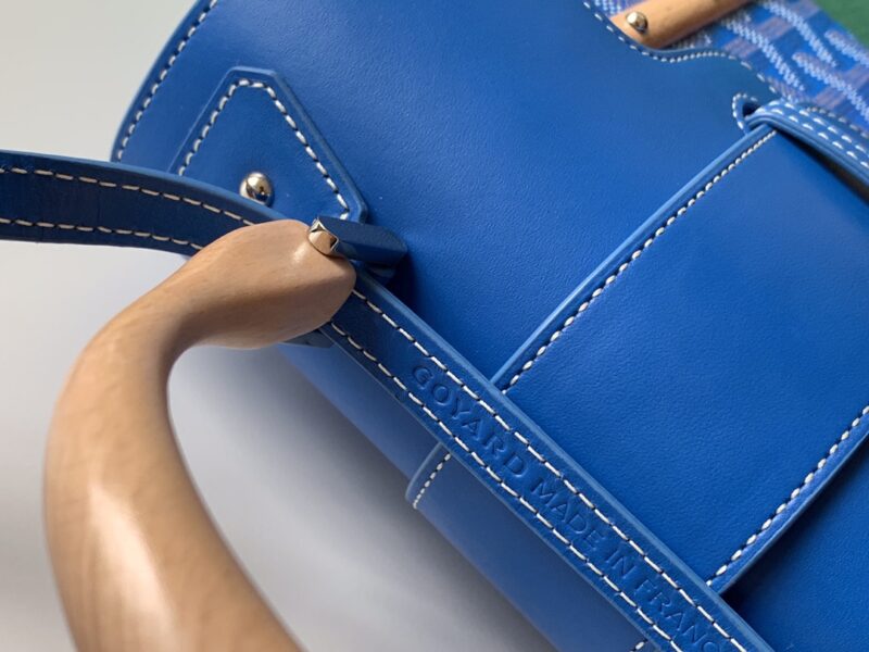 Goyard Coated Canvas and Leather Saigon Top Handle Bag-21CM - Image 4