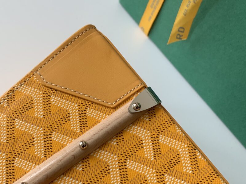 Goyard Coated Canvas and Leather Saigon Top Handle Bag-21CM - Image 4